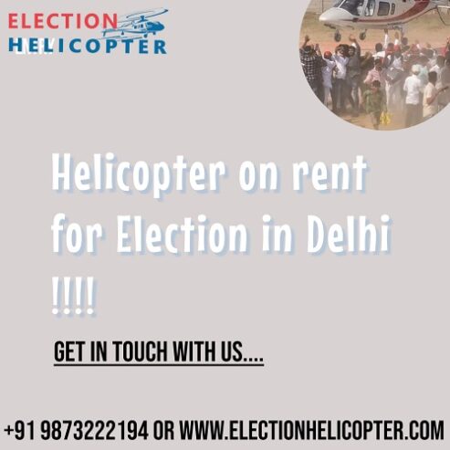 Reach the polling booth in record time with a helicopter ride