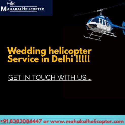 Love Takes Flight: An Unforgettable Helicopter Wedding in Delhi