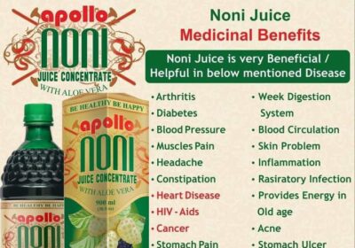 HEALTH BENEFITS OF APOLLO NONI JUICE