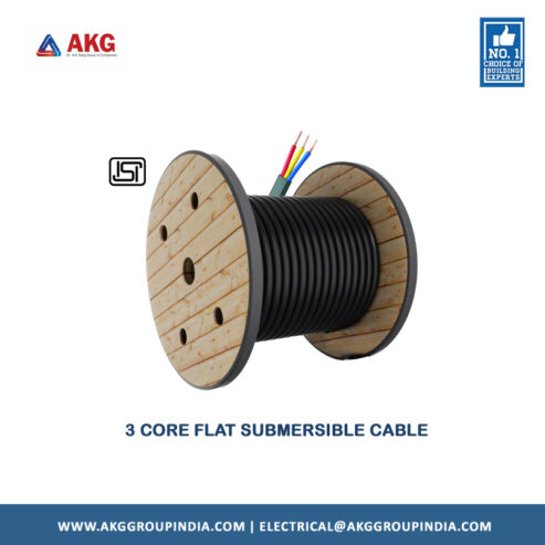 3 Core Flat Submersible Cable