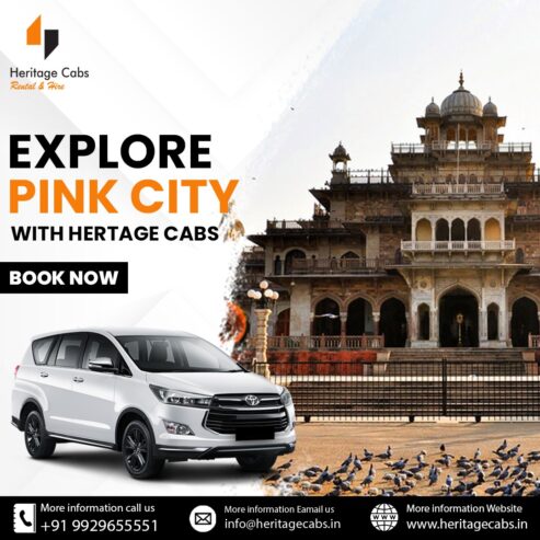 Book innova car rental in jaipur – heritage cabs