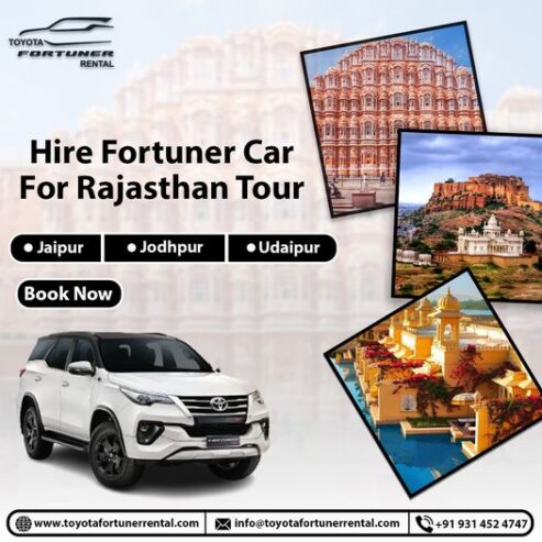 Fortuner Car Rental in Rajasthan