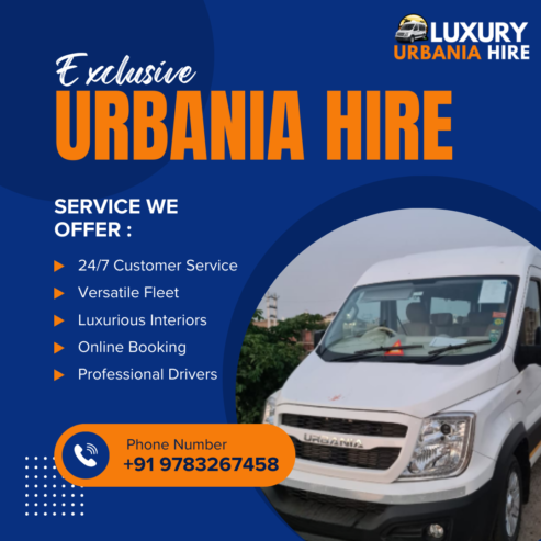 Luxury Urbania Hire Jaipur | Premium 9, 10, 12, 17 Seater Vehicles Available in Rajasthan