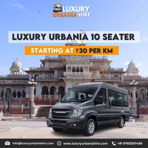 Spacious & Stylish 10-Seater Urbania Hire for Your Next Journey!