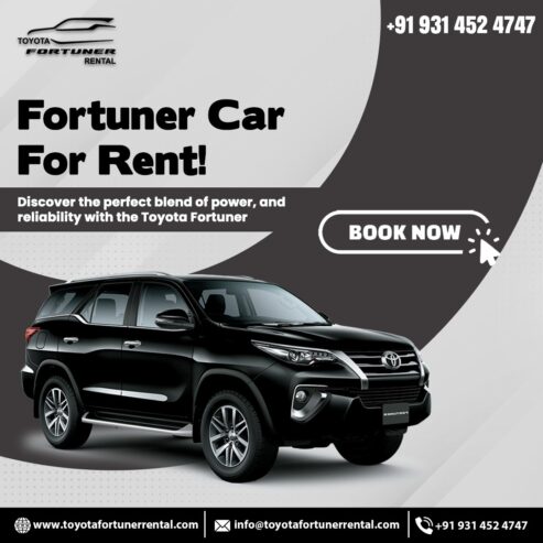 Fortuner car rental in jaipur